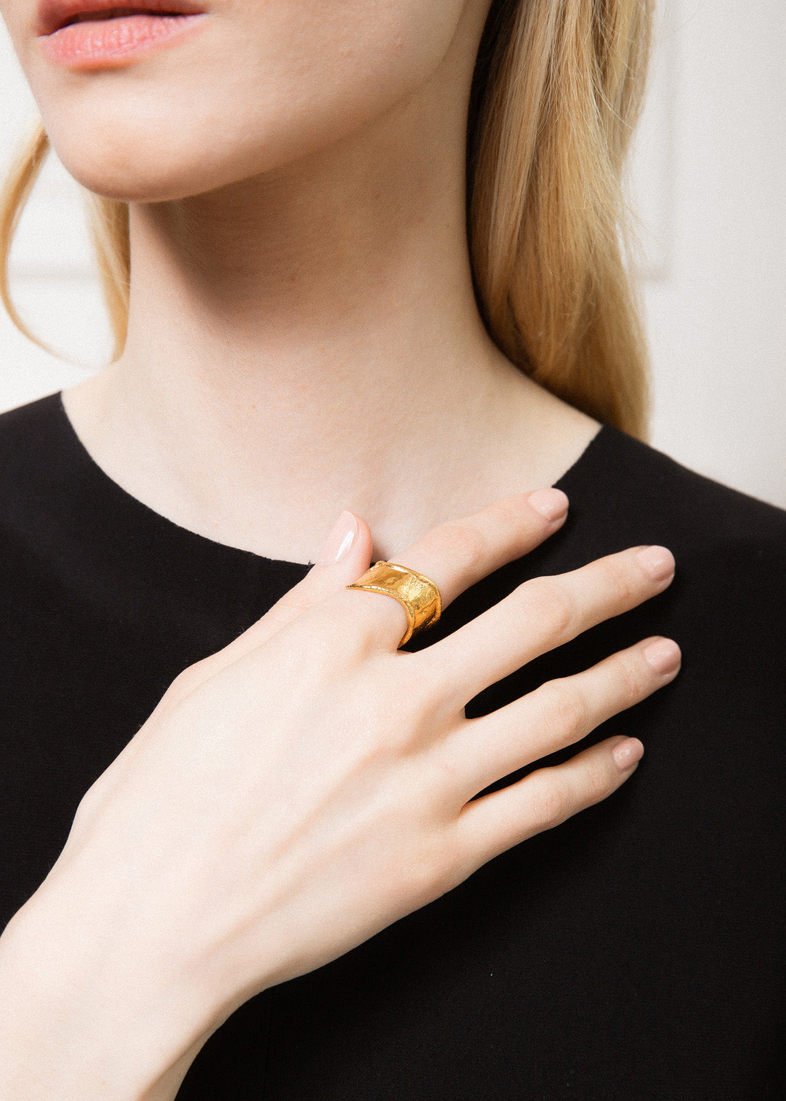 Bague Flow couleur Or - Sylvia Toledano