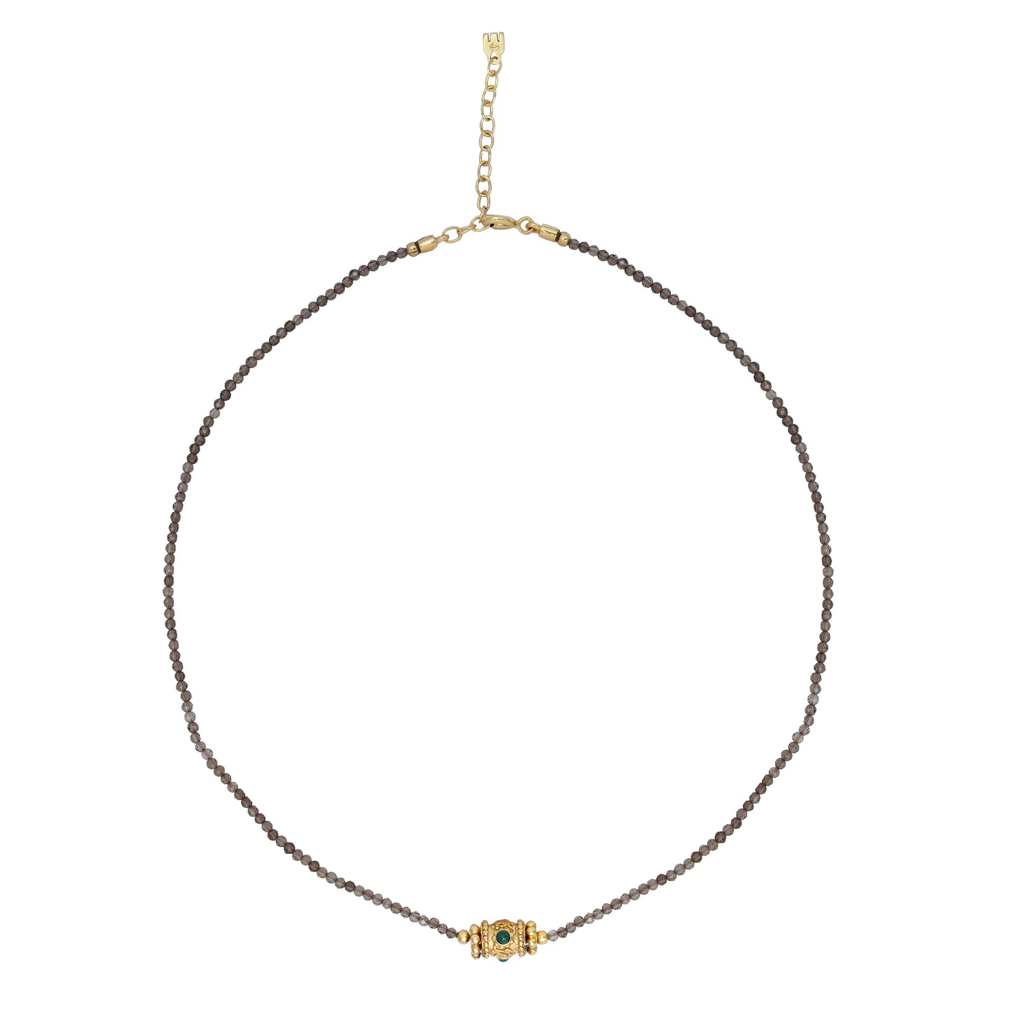 Collier Rakhi Yuvy 2 Malachite - Dorothée Sausset