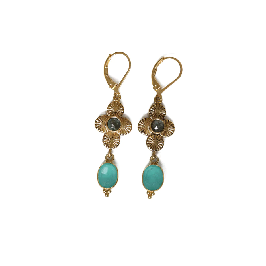 Boucles Sacha Trèfle Pierre - LA2L