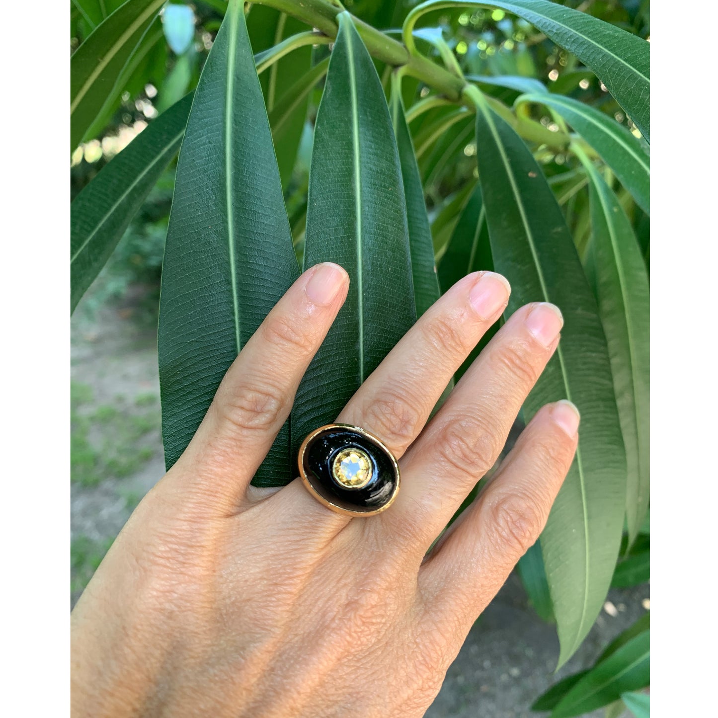Bague Suzane 2 Black Onyx Citrine - Dorothée Sausset