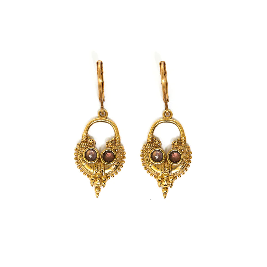Boucles Isha Petit Modèle Améthyste - LA2L