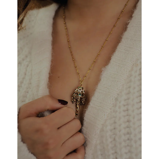 Pendentif Joe Manège Boucle Métal Doré - LA2L