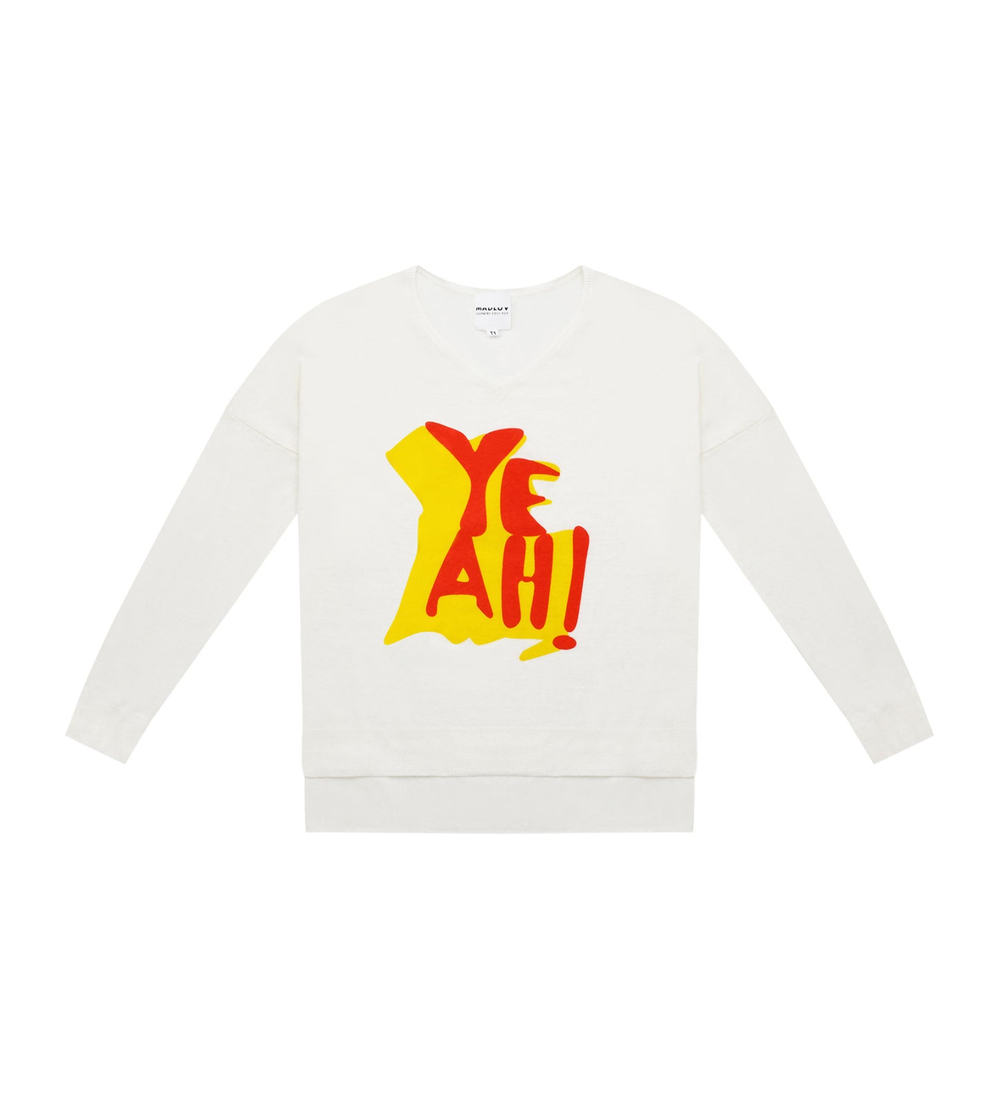 Pull YEAH blanc - Madluv
