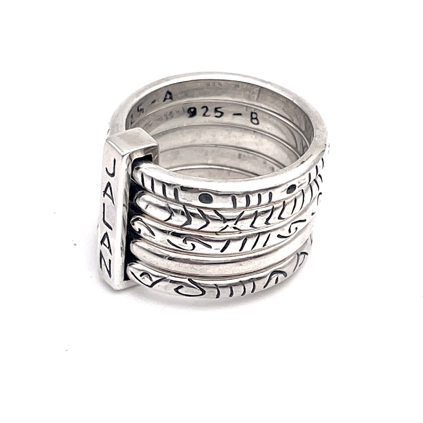 Bague Sommelier Argent 5 Rangs - Jalan Jalan