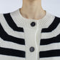 Cardigan Rayé Noir et Blanc - Phisique du Role