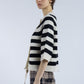 Cardigan Rayé Noir et Blanc - Phisique du Role
