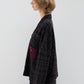Veste Carreaux Boutons Double Poche Asymétrique - Phisique du Role