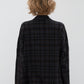 Veste Carreaux Boutons Double Poche Asymétrique - Phisique du Role