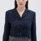 Veste Fines Rayures Navy et Gris - Phisique du Role