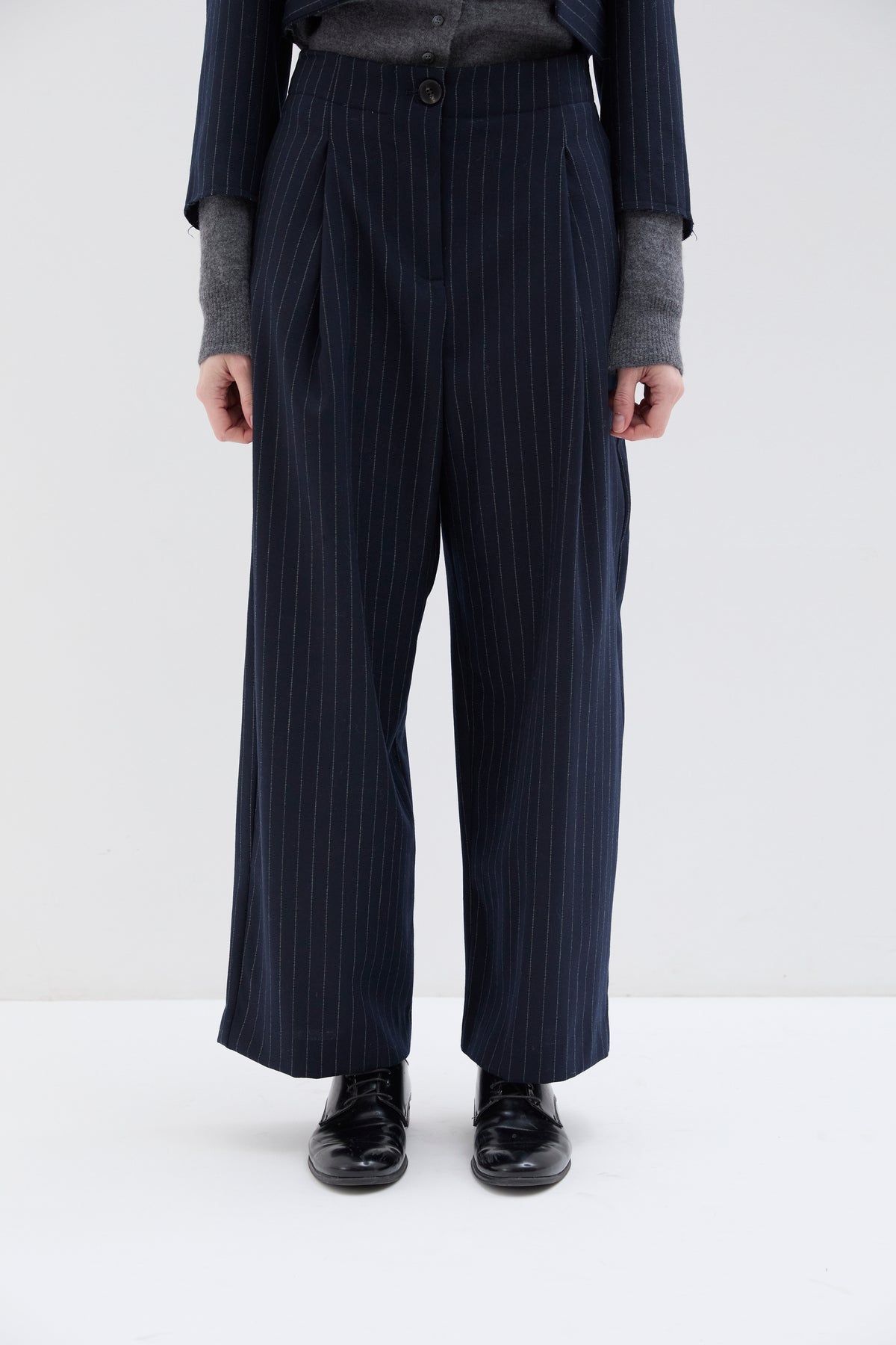 Pantalon Kyoto Fines Rayures Navy - Phisique du Role