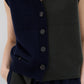 Cardigan Sans Manches Navy/Dark Green - Phisique du Role