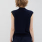 Cardigan Sans Manches Navy/Dark Green - Phisique du Role