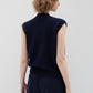 Cardigan Sans Manches Navy/Dark Green - Phisique du Role