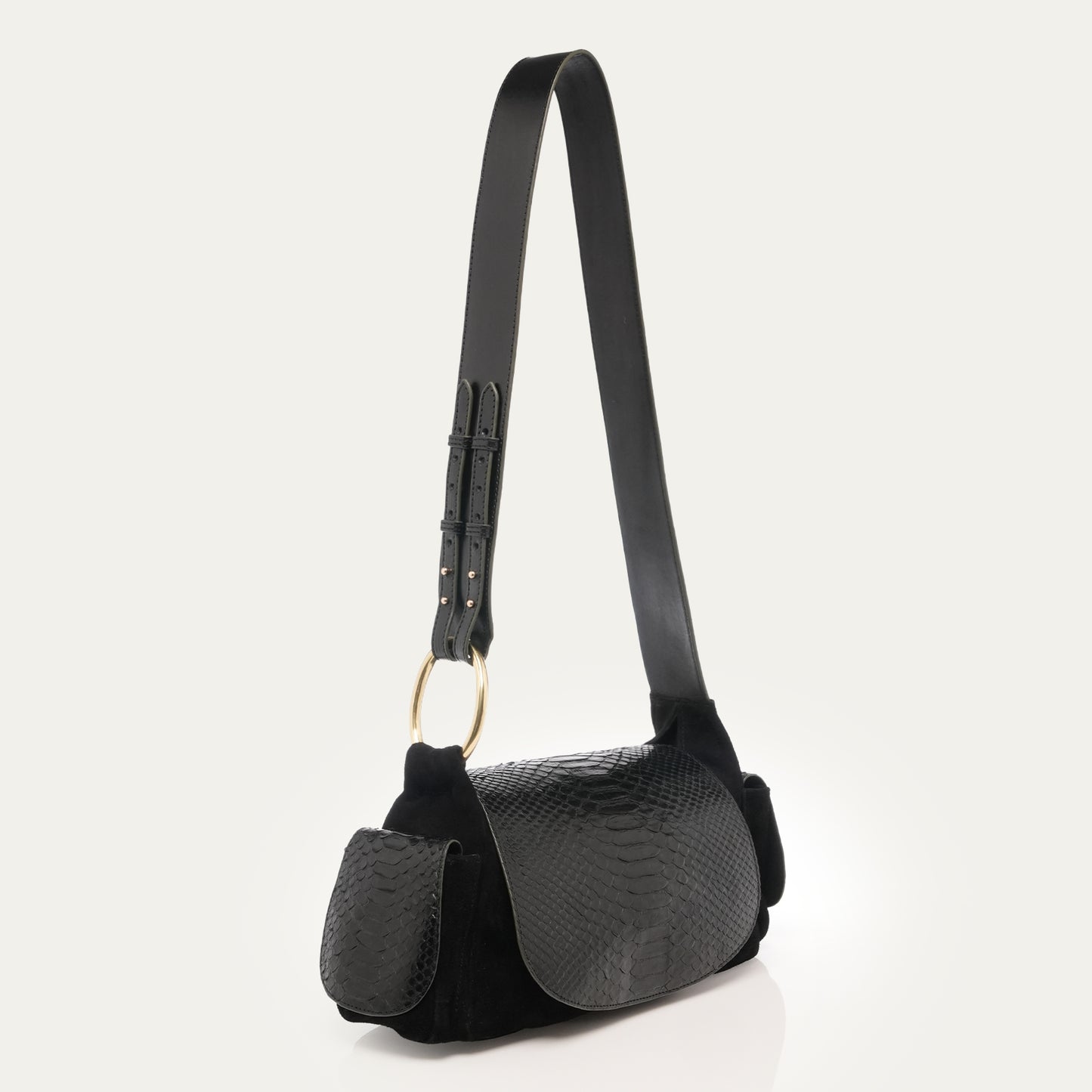 Sac Marine Python Noir - Claris Virot