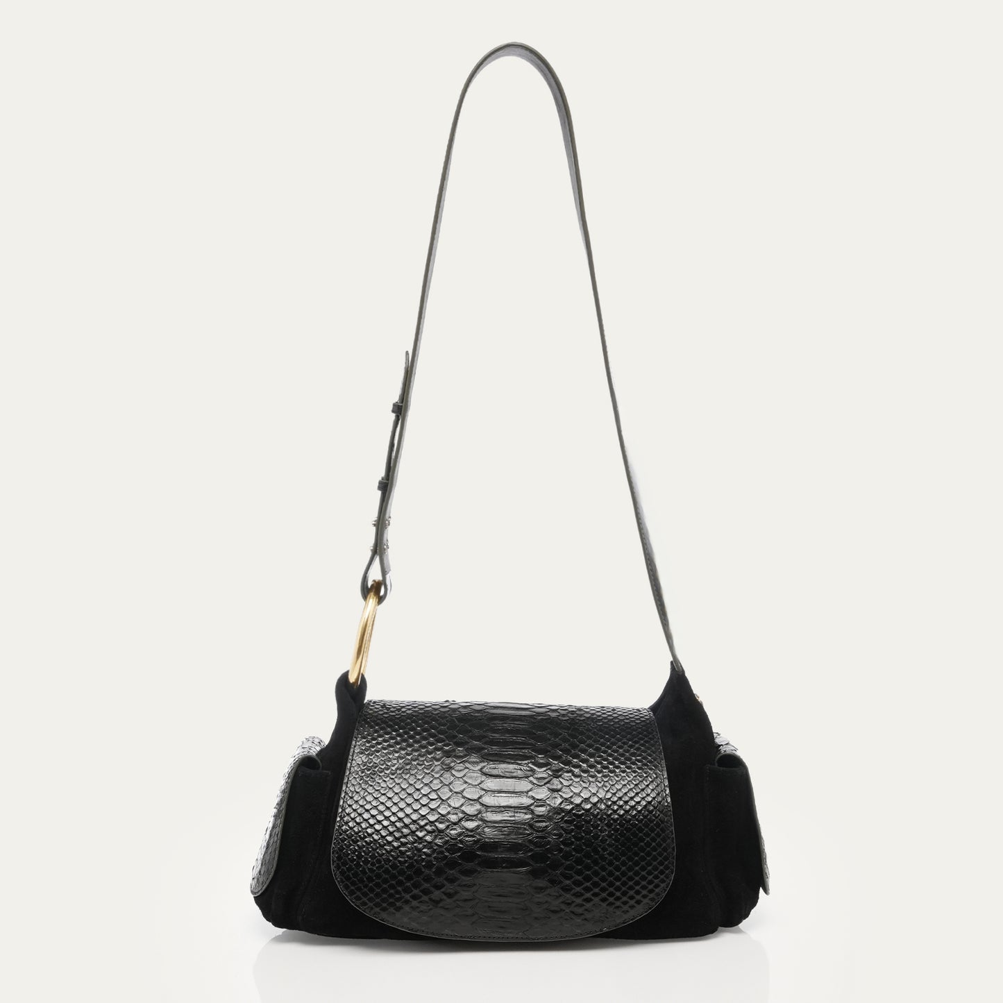 Sac Marine Python Noir - Claris Virot