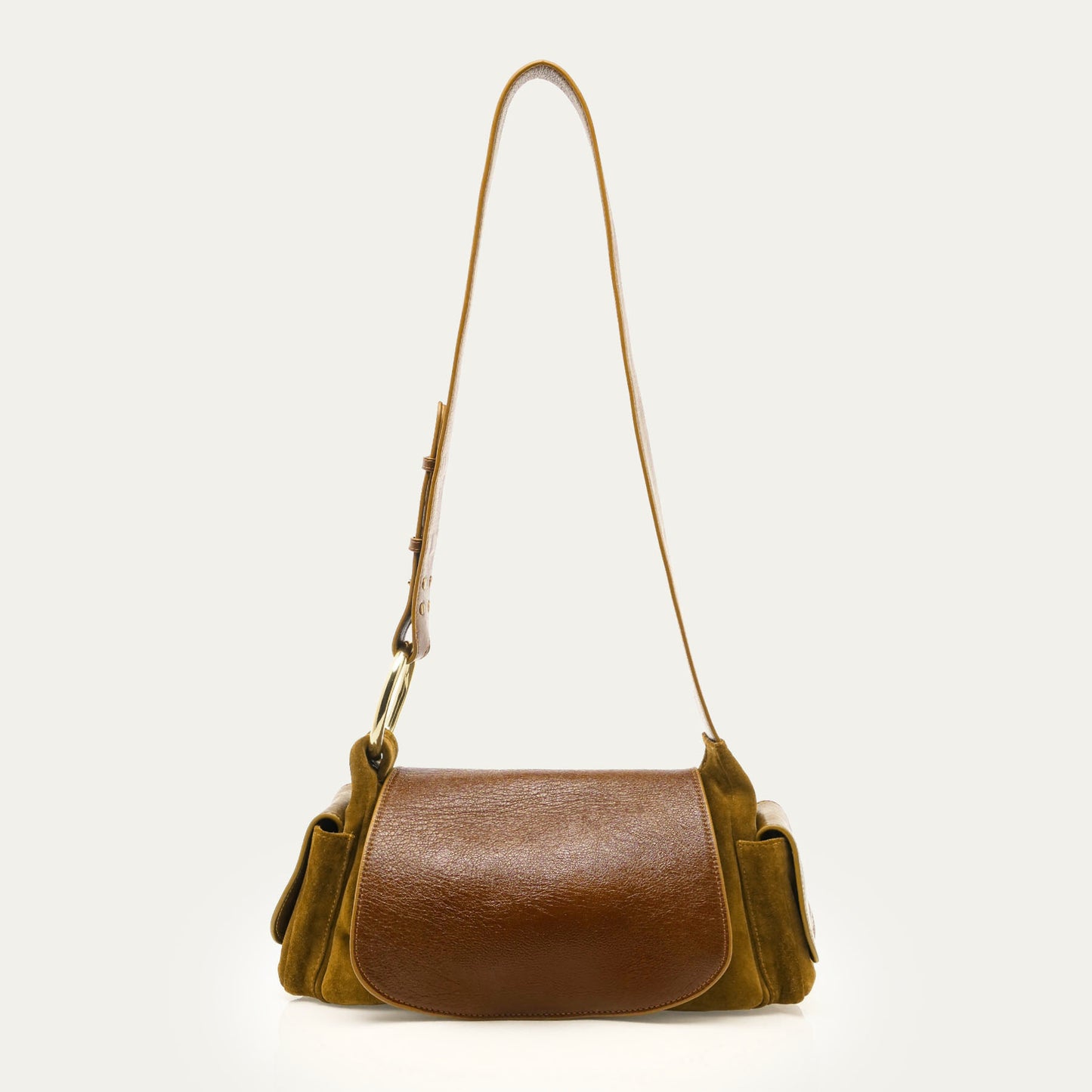 Sac Marine Cuir Tabac - Claris Virot