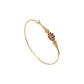 Bracelet Anne 2 Grenat rose - Dorothée Sausset