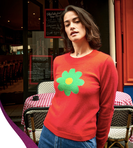 Pull en Cachemire Flower - Mad Luv