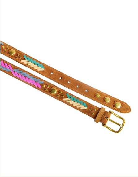 Ceinture Gaucho Croûte Velours Tabac - Jérôme Dreyfuss