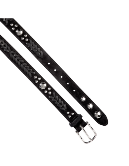 Ceinture Gaucho Croûte Velours Noir - Jérôme Dreyfuss