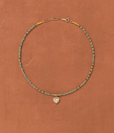 Collier Gini K Turquoises - Tityaravy