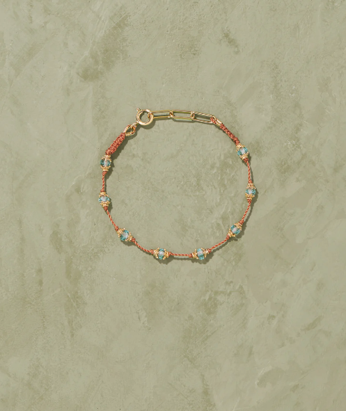 Bracelet Peony Aigue Marine - Tityaravy