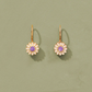 Boucles d'Oreilles Émail Saï-84 Blanc Cassé - Tityaravy