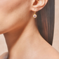 Boucles d'Oreilles Émail Saï-84 Blanc Cassé - Tityaravy