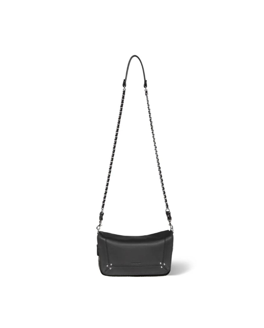 Sac Bobi S Agneau Noir Silver - Jérôme Dreyfuss