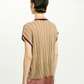 Tricot Anhui Lurex Multirayures Rose - Momoni