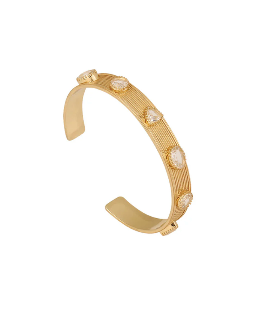 Jonc London Cuff Cristal S - Dorothée Sausset