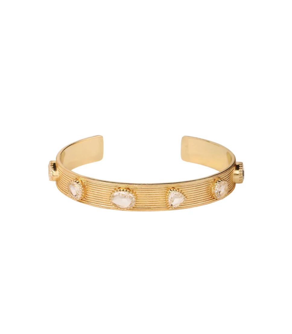 Jonc London Cuff Cristal S - Dorothée Sausset