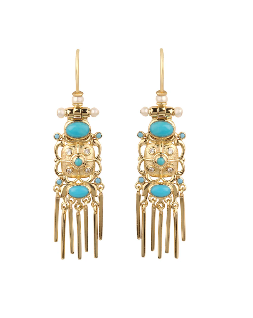 Boucles Emily Turquoise - Dorothée Sausset