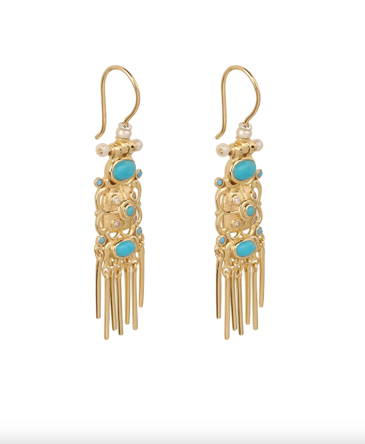 Boucles Emily Turquoise - Dorothée Sausset