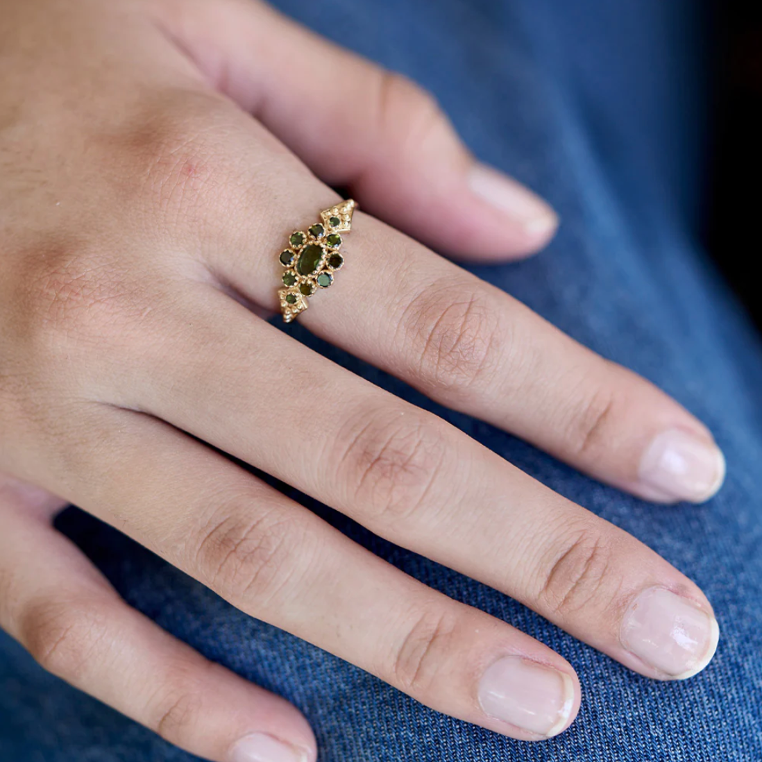 Bague Anne Tourmaline verte - Dorothée Sausset