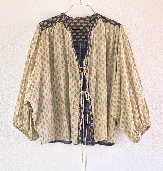 Blouse Nina Patch Beige - Claramonte