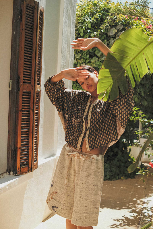 Blouse Nina Patch Noire - Claramonte