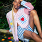 Chemise Multi Stripes Pink/Red/blue - Susanna Blu