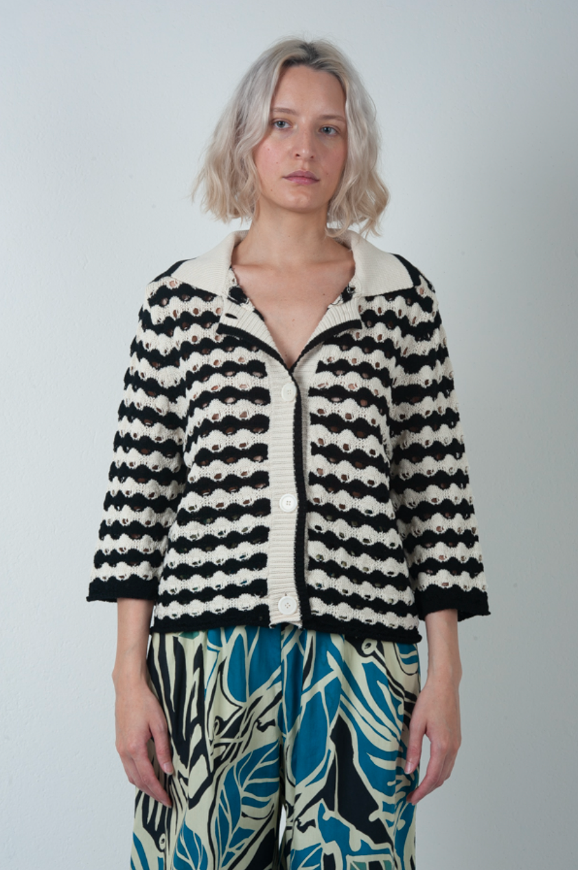 Cardigan Stripes and Holes - Phisique du Role