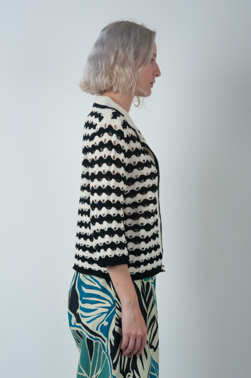 Cardigan Stripes and Holes - Phisique du Role