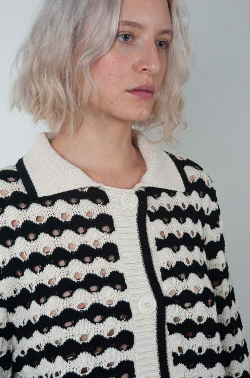 Cardigan Stripes and Holes - Phisique du Role