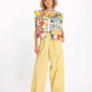 Pantalon Cargo Jaune Aditi - V de Vinster