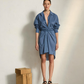 Robe Lily Long Storm Blue - Mare di Latte