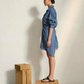 Robe Lily Long Storm Blue - Mare di Latte