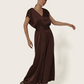 Combinaison Longue Soie Choco Alicante - Karma Koma