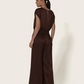Combinaison Longue Soie Choco Alicante - Karma Koma