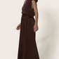 Combinaison Longue Soie Choco Alicante - Karma Koma
