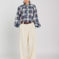 Blouse Tartan Bleu Abril - V de Vinster