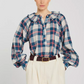 Blouse Tartan Bleu Abril - V de Vinster