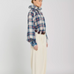 Blouse Tartan Bleu Abril - V de Vinster